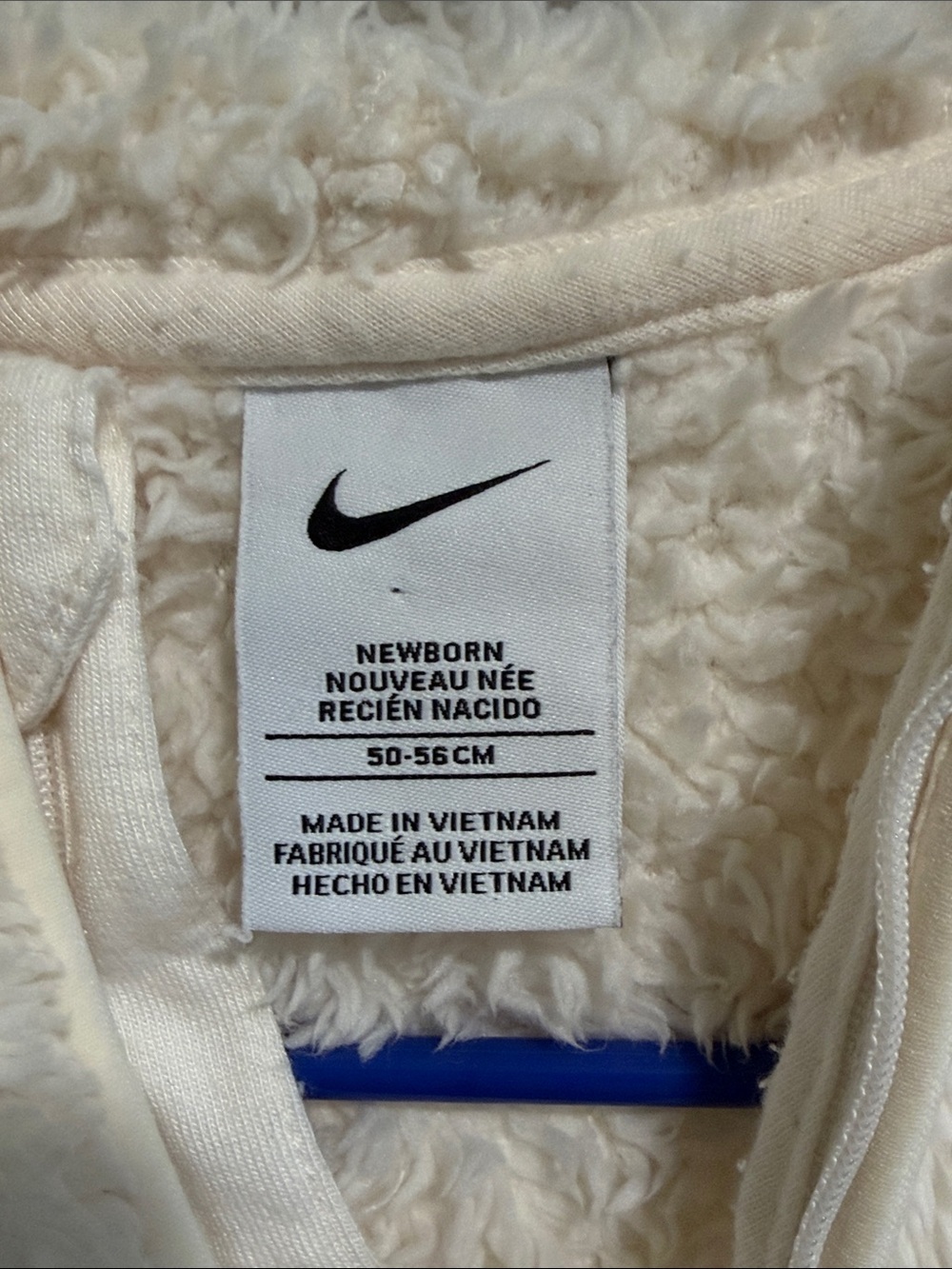 Newborn Nike Fuzzy Onesie - Picture 2 of 8